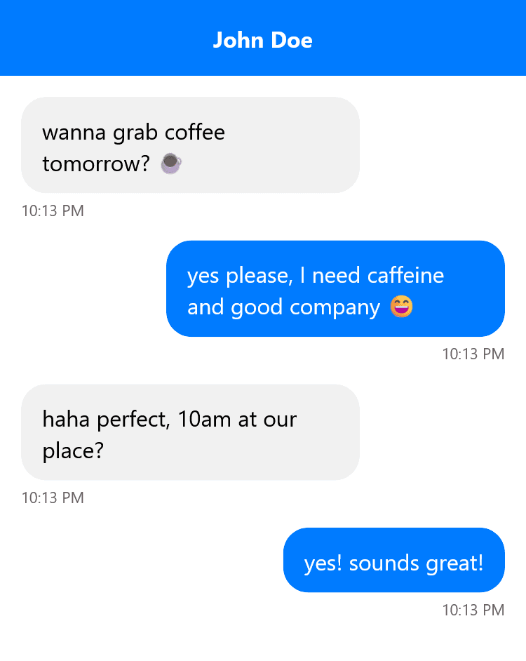 Fake Dialog Messenger Generator - Light Theme
