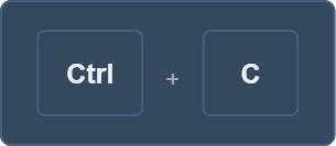 Keyboard shortcut image showing 'Cmd + V' combination in dark theme