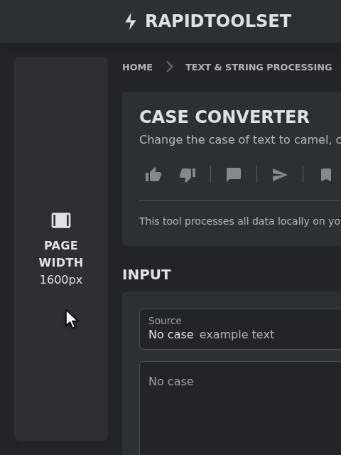 Adjustable Page Width